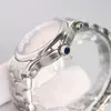 Elegante reloj mecánico para damas 316L Caja de plata 2892-2 Súper movimiento integrado 36 mm Esfera interior Siete diamantes Reloj clásico resistente al agua de estilo caliente