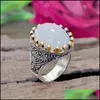 Обручальные кольца обручальные кольца винтажные готические золотые короны обручальное кольцо натуральное опал камень для женщин Бохо обещание украшенные DHSQS