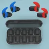 Protezione dell'udito Mini tappi per le orecchie in silicone Filtro per la riduzione del rumore Protezione per l'udito di sicurezza per lo studio Concerto Viaggi Tappi per le orecchie in morbida schiuma per dormire