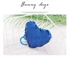 Storage Bags Kids Coin Bag Wallet Fashion Sequins Heart Shoulder Baby Girls Purse Handbags Heart-shaped