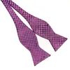 Pajaritas HOOYI 2022 Vender patrón de moda Poliéster Auto Tie Bowtie Butterfly