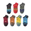 Calzini da uomo Calzini alla moda Calzini da uomo Patchwork Uomo Cartoni animati Nero Unisex Barca Casual Cotton Sox Sportivi Adulto Primavera Estate Di tendenza Skarpetki