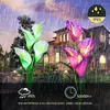 Creative Solar Lawn Stake Lamp Simulation Calla Lily Flower Light Powered Outdoor Garden Decoration