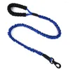 Dog Collars Strong Pet Leashes High Elastic Reflective For Large Outdoor Walking Traction Nylon Leads Soft PP Handle Pets Supplier