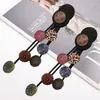 Dangle Earrings UKEBAY Ethnic Style Drop Women Printing Bohemia Statement Handmade Jewelry Wooden Earring Ear Accessories