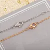 Łańcuchy 2022 Top marka czysta 925 srebrna biżuteria Kobiety kwiat róża diamentowy naszyjnik