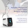 Macchina laser portatile Picosecond Pigment Skin Tag Freckle Mole Remover Rimozione del tatuaggio con luce rossa blu