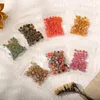 ネイルアートデコレーション100pcs Camellia Rose Resin Charms 6/8mm Glitter Aurora Flower Jewelry for Nails Rhinestone Manicure 2