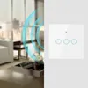 Schakel WiFi Smart Home Wall Touch Treal-Time Device Three Way geschikt voor Tuya/Alexa Duurzaam