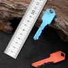 10 Colors Mini Folding Knife Keychain Outdoor Gadgets Shape Pocket Fruit Knifes Multifunctional Tool Key Chain Saber Swiss Self-defense Keychains