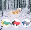 Cappotto invernale per cani Tuta da neve trapuntata regolabile Giacca in caldo pile riflettente Impermeabile antivento Vestiti per cani per la stagione fredda Gilet Abbigliamento per cani