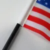 Amerika-Schreibtischflagge, 14 x 21 cm, kleine Mini-Büro-Verhandlungstischdekoration, Flaggen mit Standfuß für Heimbüro-Dekoration