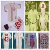 Film masculin en gros Tom Hanks 43 Jimmy Dugan Rockford Peaches Baseball Jersey Cousue Baseball Jerseys Beige Stitted Jersey Shirt High