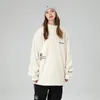 Ski -jassen Snowboarden Warme vrouwen Ademende kleding Outdoor Sport fleece kleding Oversize Snow Sweatshirt Druivereld winddicht