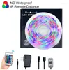 Strips 5m 10m 15m LED Strip Lights Rgb Waterproof 12v DC String With Remote Control For Room
