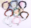 Women Gravel Beaded Strands Bracelet Crystal Handmade Fashion Bracelets Irregular Colored Gravel hand ornaments string Jewelry Accessories