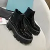 Designerskie buty damskie Martin Boot Botki Botki inspirowane wojskiem Bojowe buty Rois Skórzane botki ze skóry bydlęcej