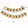 Decorazione per feste Happy Halloween Banner Palloncini Forniture Ghirlanda per adulti Bomboniere Appendere tela da strega