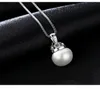 New Freshwater Pearl S925 Silver Crown Pendant Necklace Women Jewelry Korea Luxury Micro Set Zircon Charm Chain Accessories Gift