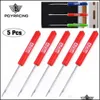 Automotive Repair Kits 5Pcs Mini Tops And Pocket Clips Screwdriver Strong Magnetic Slotted Gj001-Qy Drop Delivery 2022 Mobiles Motorc Dhhzl