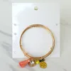 Bangle S132 Bigbing Fashion Golden Pineapple Tassel Set f￶r 3 stycken Kvinnor Ingen bly Nickle