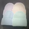 Beanieskull Caps Women's Hat Winter Beanie Real Rabbit Fur Bonnet s for Women Solid Skullies編集雌221026