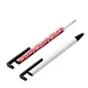 2 IN 1 Sublimation Pens with Shrink Wraps Cartridge DIY Blanks Phone Holders Thermal Heat Transfer White Ballpoint Gel Pen Wholesale Unique Gifts for Students Worker