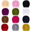 Chapeaux multicolores à la mode pour bébé, bonnet en coton élastique, bandeaux de naissance, Turban, accessoires pour cheveux de bébé, 2022