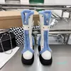 Runway Fur Thick Sole Shinny Leather Boot Women Round Toe Short Plush Snow Boots Warm Winter Shoes Punk Long Booties