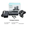 Sipolar Metal 7 Ports USB 3.0 Hub Multi Port Splitter Charger med 12V 3A Power Adapter LED-indikator Din-Rail Mountable