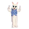 Easter Bunny Mascot Costume Halloween Christmas Cartoon Character Outfits Suit Advertising Leaflets Clothings Carnival Unisex Adults Outfit