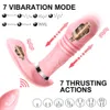 Sex Toy Massager Vibratori telescopici Farfalla indossabile Riscaldamento Dildo Mutandine Vibratore g Spot Stimolatore Telecomando wireless Giocattoli per adulti