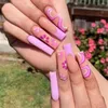 französische nagelblumendesigns