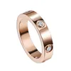 Anillo de tornillo de amor anillos para hombre moissanite clásico diseñador de lujo joyas mujeres titanium aleación de acero dorado plateado plateado rosa nunca fallido no bague alérgico 2023 anillo