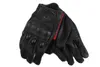 Gants de cyclisme hommes Motorcyc Sports de plein air doigt complet noir conduite équitation armure de protection noir court ather L221024