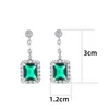 Boucles d'oreilles Emmaya brillant cubique Zircon décoration boucle d'oreille forme carrée conception pour femme Style moderne bijoux fins exquis habillage