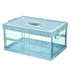 Tiroirs de rangement 1pc Boîte en plastique pliable Fashion Practical Fashion Home Container Dries Vêtements pour la voiture d'armoire