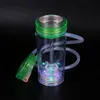 Kit di tubi colorati in stile tazza portatile Illuminazione a LED Lampada Decorare Dry Herb Tabacco Waterpipe Filter Rimovibile Hand Car Narghilè Shisha Fumo Bocchino DHL