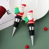 Santa Claus Wine Bottle Stopper Bar Decor Sealed Fresh-keeping Champagne Stopper Christmas Series Party Gift MJ0957