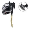 Casques de moto 2022 casque tresses femme perruque pour moto 11 couleurs torsion double queue de cheval queue de cheval avec ventouse arc