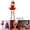 Stage Wear Miss Claus Dress Suit Vrouwen Kerstfeestjurk Sexy Santa Outfits Hoodie Santa Claus Sweetie Cosplay komt T220901