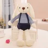 Cute 40cm Candy Bunny Stuffed Animal Girl Home Comfort Soft Pillow Long ears rabbit creative birthday gift D28