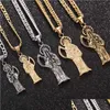 Collares pendientes Classic Retro Death Of Angel Santa Muerte Collar para hombre Joyería de acero inoxidable 316L Hombres Regalos de fiesta Drop Delivery Dh0Rh