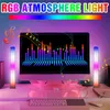 LED Nightlights RGB Neon Light Music Sound Control Bedroom Night Lamp f￶r heminredning Voice Aktiverade rytmljus