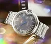 Mens Roman Mechanical Automatic Watches 43mm Fine Stainless Steel Air Ball 레트로 클래식 대기 손목 시계 relogio masculino