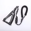 Dog Collars Pet Supplies Traction Leash Chest Back Multicolor Braided Round Rope Walk Leashes 1pcs