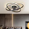 モダンなベッドルームの装飾LED天井ファンライトダイニングルームは、リモートコントロールランプを備えたファッションとサイレントスマート