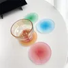 Tapis de table en acrylique antidérapant, 1 pièce, tasse à boisson, Simple, rond, dégradé, décoration nordique, napperon d'isolation thermique