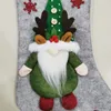 Medias Calcetines de Navidad Bolsas de regalo Bota Chimenea Decoración Año nuevo Soporte para dulces Decoraciones navideñas DE857