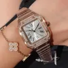 Santos designer Diamond watch femmes montres 35 MM Quartz femme montre Lady Counter Official Replica montre-bracelet dames Senior cadeau 598A